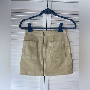 JEAN ZIP SKIRT